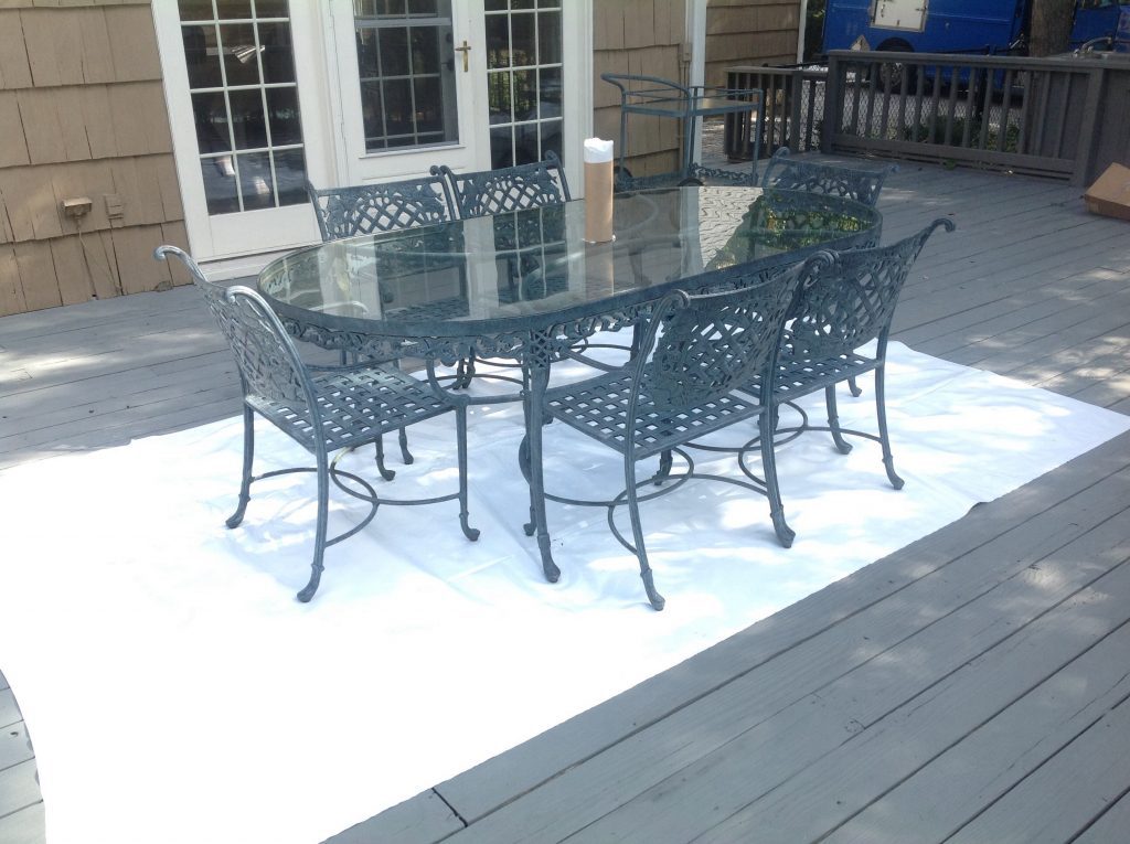 Shrink Wrapping Outdoor Furniture Before & After Photo Gallery